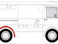 Panou lateral VW LT 28-35 I bus 281-363 BLIC 6504039560592P