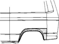 Panou lateral VW TRANSPORTER Mk III caroserie, VW TRANSPORTER Mk III platou / sasiu, VW CARAVELLE III bus - VAN WEZEL 5870145