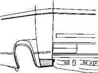 Panou lateral VW TRANSPORTER Mk III caroserie, VW TRANSPORTER Mk III platou / sasiu, VW CARAVELLE III bus - VAN WEZEL 5870134