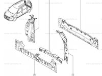 Panou spate complet Dacia Lodgy