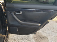 Panou Tapiterie Fata Interior Piele Neagra de pe Usa Portiera Dreapta Spate Audi A4 B6 2001 - 2005 [C1707]