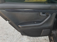 Panou Tapiterie Fata Interior Piele Neagra de pe Usa Portiera Stanga Spate Audi A4 B6 2001 - 2005 [C1708]