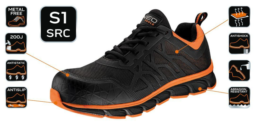 Pantofi de lucru S1 SRC, cupa de varf di