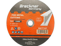 Panza disc ERK pentru taiat si polizat metal T41 230x3.0x22mm ERK AL-010223-10