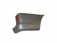 Parte laterala bara , colt lateral flaps spate, dreapta Mercedes Benz Vito/ Viano (W639), 01.2003-10.2010, cu reflector, lumina gri, A63988017719B51