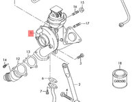 Parte rece turbina Audi A4 B8 (8K) Avant 2011 2.0 TDI OEM 03L145701D