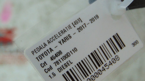 Pedala acceleratie Toyota Yaris din 2019 78110-0D110
