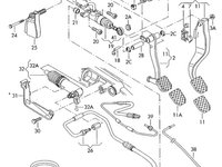 Pedala de frana Audi A4 8E 2002 2003 2.5 TDI AKE OEM 8E1721117A