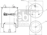 Perna aer DAF CF 75 FEBI BILSTEIN 44631