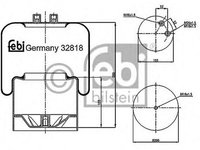 Perna aer MERCEDES-BENZ ACTROS MP2 MP3 FEBI 32818