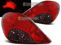 PEUGEOT 207 3D/5D 05.06-06.09 ROSU SMOKE LED