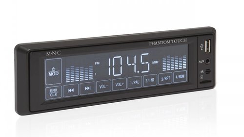Phantom Touch - Radio auto cu player MP3 USB/