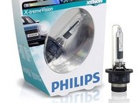 Philips bec xenon xtreme vision d2r 35w 50% mai multa lumina