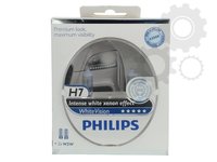 Philips set 2 becuri h7+ 2 w5w pozitii whitevision xenon effect