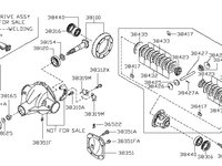 Pinion atac+ coroana dintata grup spate Nissan Navara (poz.38100) NISSAN OE 38100EB06E