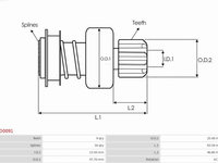 Pinion electromotor AS-PL SD0091(BOSCH)