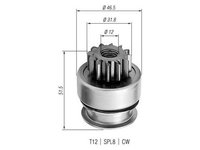 Pinion electromotor Dacia LOGAN (LS_) 2004-2016 #2 0806