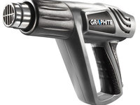 Pistol aer cald 2000W, reglaj in 3 trepte, volume aer pt fiecare:150/300/500L/min 59G522