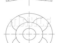 Piston (0100400 MAH) OPEL,SUBARU,SUZUKI,VAUXHALL