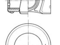 Piston 41270610 KOLBENSCHMIDT pentru Audi Q5 Vw Sharan Seat Leon Audi A6 Audi A4 Skoda Octavia Vw Golf Audi Q3 Vw Touran Vw Caddy Vw Passat Skoda Kodiaq