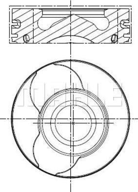 Piston 76 STD DACIA DUSTER LOGAN LOGAN EXPRESS LOGAN MCV SANDERO NISSAN ALMERA II CUBE KUBISTAR MICRA III MICRA I NISSAN KUBISTAR (X76), Van, 08.2003 - MAHLE 022 01 00