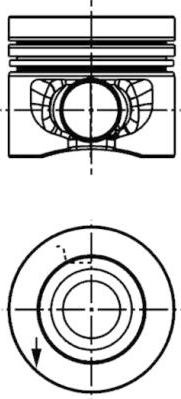 Piston 8101 STD AUDI A1 A3 A4 ALLROAD B8 A4 B8 A5 