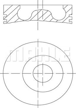 Piston 825 STD FORD C-MAX FOCUS C-MAX FOCUS II GALAXY II MONDEO IV S-MAX TOURNEO CONNECT TRANSIT CONNECT 1.8D 06. FORD TOURNEO CONNECT (TOURNEO CONNECT/PJ2 / PJ), Dubita, 06.2002 - 12.2013 MAHLE 016 02 00