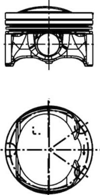Piston 8251 STD se potrivește. AUDI A1 A3 A4 B8 A