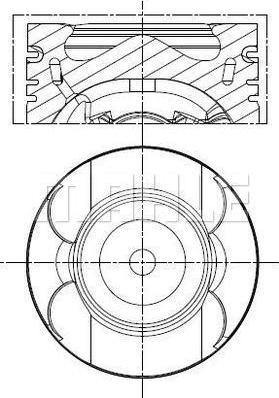 Piston 83 STD MERCEDES C C204 C T-MODEL S204 C W204 CLS C218 CLS SHOOTING BRAKE X218 E A207 E C207 E T-MODEL S212 E W212 G MERCEDES-BENZ E-CLASS T-Model (S212), Turism, 08.2009 - 12.2016 MAHLE 001 PI 00189 000