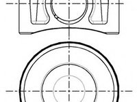 Piston 87-427700-10 NURAL pentru Ford Mondeo Land rover Defender Ford Transit CitroEn Jumper CitroEn Relay Peugeot Boxer Peugeot Manager