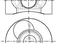 Piston 87-743107-00 NURAL pentru Mercedes-benz Sprinter Mercedes-benz E-class Mercedes-benz G-class Mercedes-benz Vario Mercedes-benz Unimog