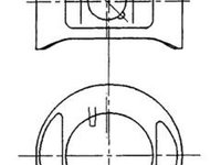 Piston (94870710 KOLBENSCHMIDT) FIAT,LANCIA