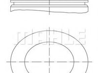 Piston AUDI A3 Cabriolet (8P7) (2008 - 2013) MAHLE ORIGINAL 028 PI 00116 000