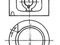 Piston AUDI A6 Avant 4A C4 KOLBENSCHMIDT 91513620