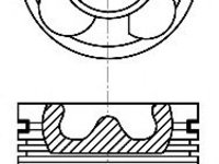 Piston BMW Seria 5 (E60) (2003 - 2010) NÜRAL 87-114405-60