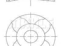 Piston CITROËN BERLINGO caroserie (M_) (1996 - 2016) MAHLE ORIGINAL 040 06 00