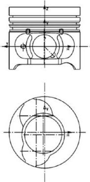 Piston DACIA LOGAN LS KOLBENSCHMIDT 40465600