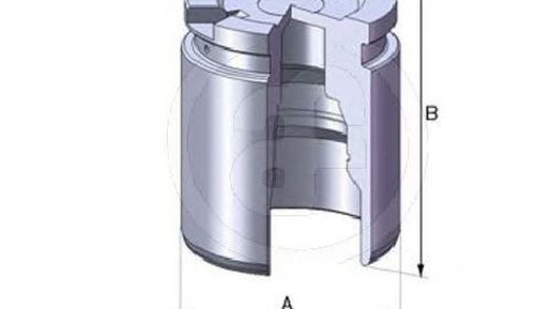 Piston, etrier frana puntea spate VW PASSAT V