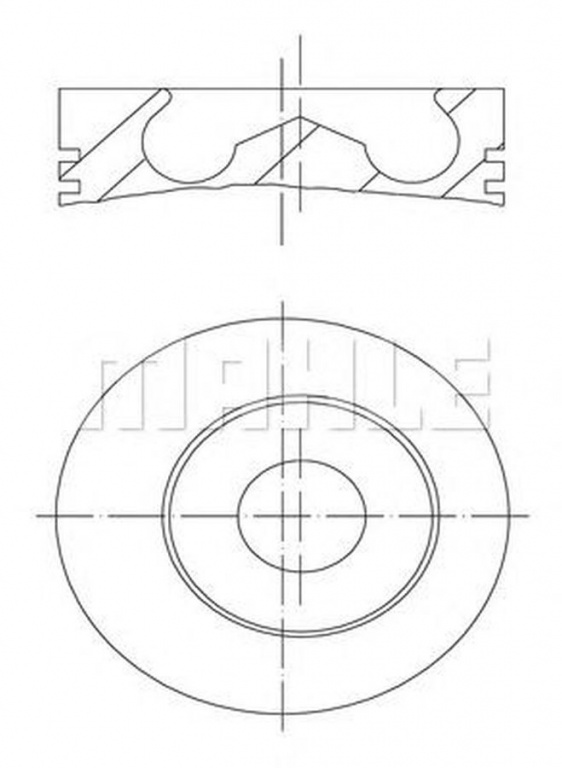 Piston FORD TRANSIT platou sasiu E MAHLE ORIGINAL 0148200
