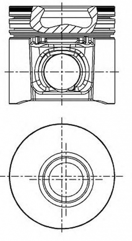 Piston IVECO DAILY II platou sasiu NURAL 8712220810