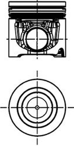 Piston IVECO DAILY IV platou sasiu KOLBENSCHMIDT 40510600