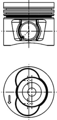Piston KOLBENSCHMIDT 40715600 pentru VW CRAFTER 30