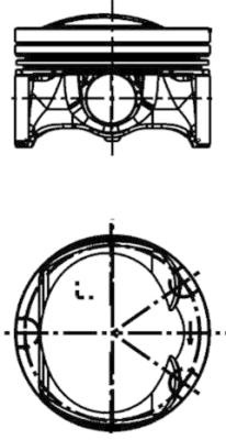 Piston KOLBENSCHMIDT 41509600 compatibil cu VW BEETLE (5C1, 5C2) CPKA; CPRA 1798cc 170cp 125kW 2013 2014 2015 2016 2017