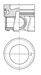 Piston KOLBENSCHMIDT 41936620 model VW TIGUAN (AD1, AX1) DFGA; DBGC; DTSA; DTSB 1968cc 150cp 110kW 2016 2017 2018 2019 2020 2021