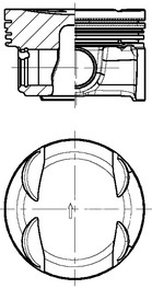 Piston KOLBENSCHMIDT 41940620 model VW P