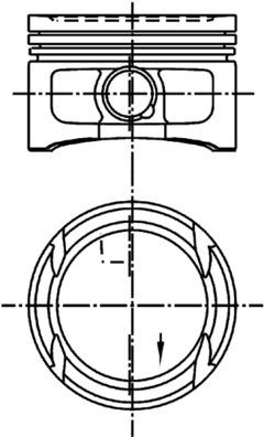 Piston KOLBENSCHMIDT 99562600 la VW BORA I (1J2) AHW; AKQ; APE; AXP; BCA 1390cc 75cp 55kW 2000 2001 2002 2003 2004 2005