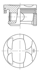 Piston Kolbenschmidt CITROËN BERLINGO MULTISPACE (B9) 2009-2015 - 41705610