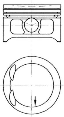 Piston Kolbenschmidt HOLDEN VECTRA combi (JS) 1998-2003 - 97363610
