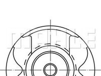 Piston MERCEDES-BENZ C-CLASS T-Model (S203) MAHLE 004 56 00