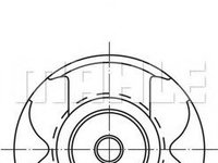 Piston MERCEDES-BENZ C-CLASS (W204) (2007 - 2014) MAHLE ORIGINAL 001 PI 00167 000